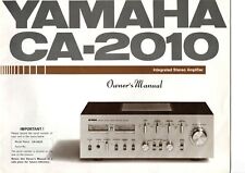 YAMAHA CA-2010 - Manuale d'uso