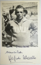 ATLETICA VIGEVANESE VIGEVANO ALFREDO MARELLO FOTOGRAFIA CON AUTOGRAFO ORIGINALE