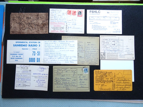 Schede radioamatore qsl - schede,