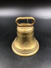 Campanello campana da appendere muro parete Ottone Massiccio Vintage