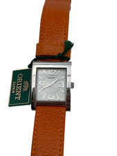 ORIENT JAPAN UNISEX OROLOGIO VINTAGE QUARZO CASSA 30MM ACCIAIO PELLE