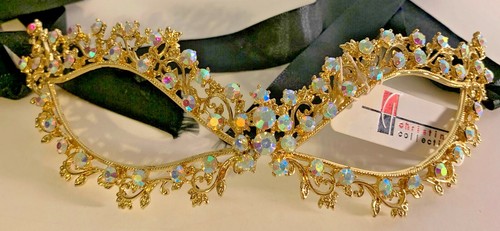 Maschera occhi gatto strass - occhi,