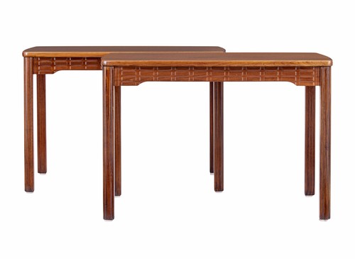 Coppia tavolini teak - coppia,