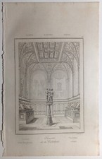 Stampa Antica Veduta Sacrestia