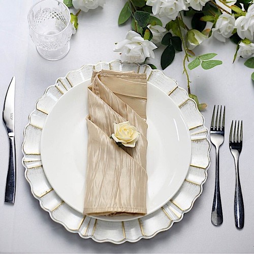 Tovaglioli fisarmonica beige - 5,