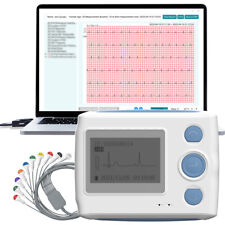ECG Portatile 12 Derivazioni Holter Cardiaco 24 ore con Rapporto di Analisi AI