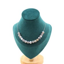 Collana 15 Perle Agata Vena Di