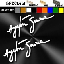 coppia adesivo AYRTON SENNA