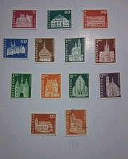 Francobolli SVIZZERA  1966 - 1967 - 1967 - Edifici storici 11 nuovi, 2 usati