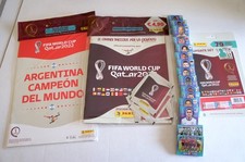LOTTO  PANINI WORLD CUP QATAR 2022  ALBUM + SET COMPLETO+AGGIORNAMENTI+POSTER