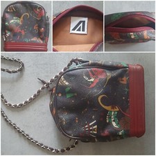 ALITALIA PIERO GUIDI PICCOLA BORSA POCHETTE PUBBLICITARIA VINTAGE DA COLLEZIONE