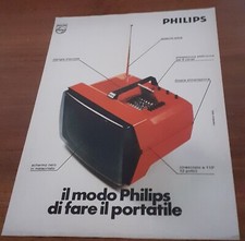 Pubblicità televisore portatile Philips 12 pollici (1973)