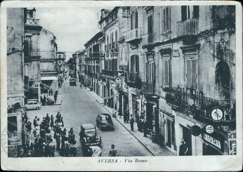 Cs623 cartolina aversa via - cartolina,