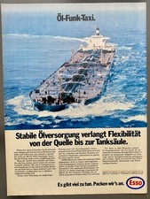 Esso Öltanker Öl-Funk-Taxi 1977 Vintage Ad Werbung Reklame