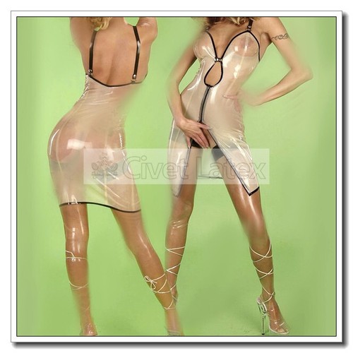 Abito slip lattice - , davanti