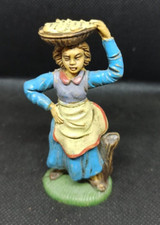 Statuine Presepe donna trasporta made italy vintage CONFALEONE NARDI FONTANINI