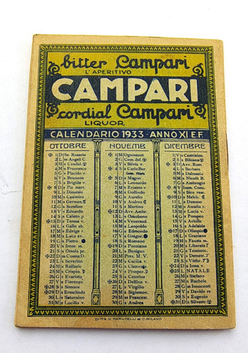 Calendario prezioso campari - calendario,