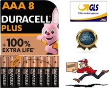 BATTERIE MINISTILO ALKALINE DURACELL PLUS AAA 1,5V BLISTER PZ 8