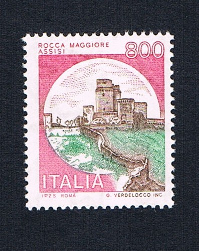 Italia francobollo castelli - 1,