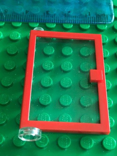 Lego rosso porta cerniera - rosso, a