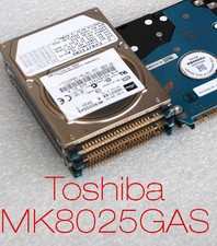 HDD HARD DISK IDE PATA 80 GB 2,5" 6,35 cm TOSHIBA MK8025GAS A5A000465 DIFETTOSO #B1