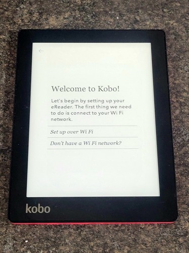 Pink kobo aura n514 ereader - ,