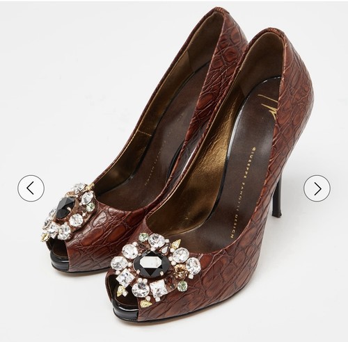 Giuseppe zanotti marrone croc - giuseppe,
