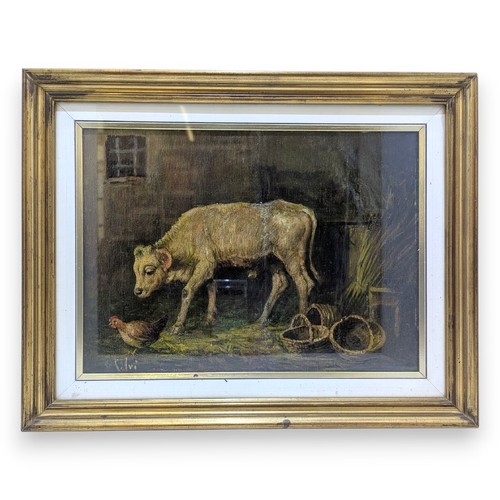 Quadro scena rurale - scena,