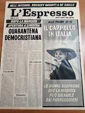 L'ESPRESSO 14/1960 Virna Lisi, Brigitte Bardot, Immigrazione a Milano