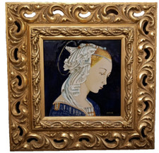 Quadro maiolica Madonna del Lippi