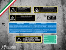 Kit Adesivi etichette vano