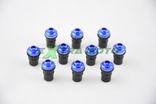 Kit 10 viti ergal cupolino moto scooter carena plexiglass M5 x 15 BLU 