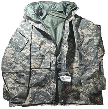 Giacca Parka Militare Gore-Tex Freddo Universale Mimetico Taglia Media Regolare