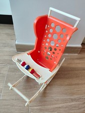 RARA SEDIA A DONDOLO PER BAMBOLE VINTAGE ANNI '70-'80