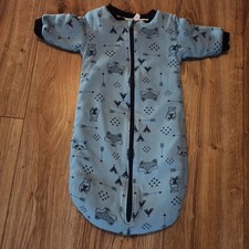 Sacco nanna neonato grobag 6-9 mesi 100% cotone bosco teepee freccia zip