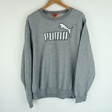 PUMA Vintage Y2K Felpa Logo Scritto Retrò Taglia Large (G5580)