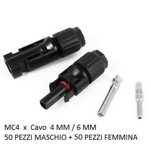 Connettori maschio 50 - maschio, +50