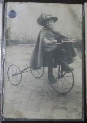 Cartolina bicicletta antica - in,
