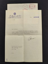 OSCAR MAMMI' AUTOGRAFO LETTERA
