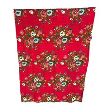 Tenda Vintage Floreale Cucina Mod Tessuto 1 Iarda Solarex Lavabile Lumiere Rosso Bianco