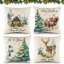 4 Pcs Cuscini Natalizi per