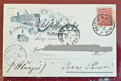 Cartolina firenze hotel stella - hotel,