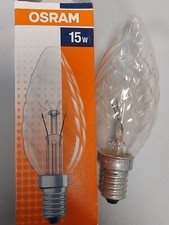 Lampadina TORTIGLIONE chiara E14 15w Osram incandescenza