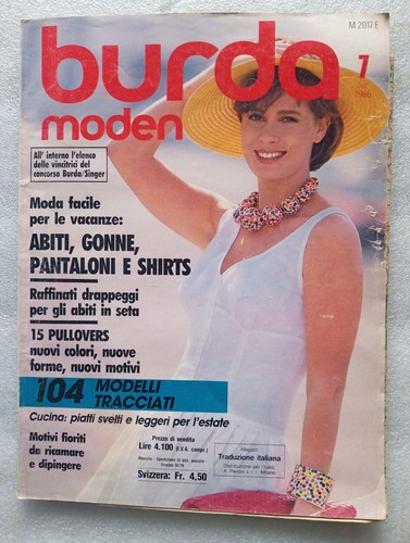 Burda 1986 con - burda, cartamodelli