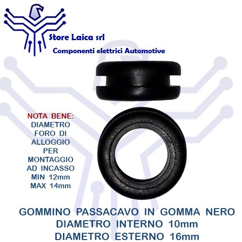 Gommino passacavo gomma - gommino,