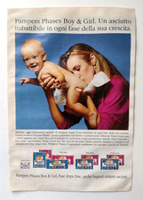 Pubblicita' Pampers Phases Boy & Girl Pannolini Bambini Advertising 1992 (T3)