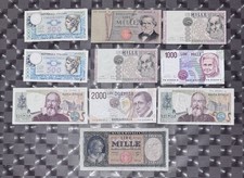 Lotto di 10 Banconote Lire