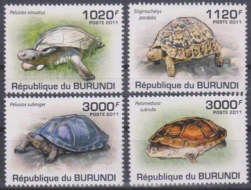 Tartarughe burundi mnh - tartarughe, 9743