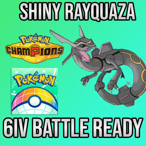 6iv shiny rayquaza battle - shiny,
