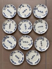 Piatti D’Epoca con fiori blu Laveno decorati a mano diametro 20 cm